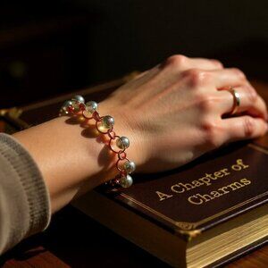 Iridescent Glass Beads & Copper Bracelet ~ Warm Sexy Seductive Feminine Essence!